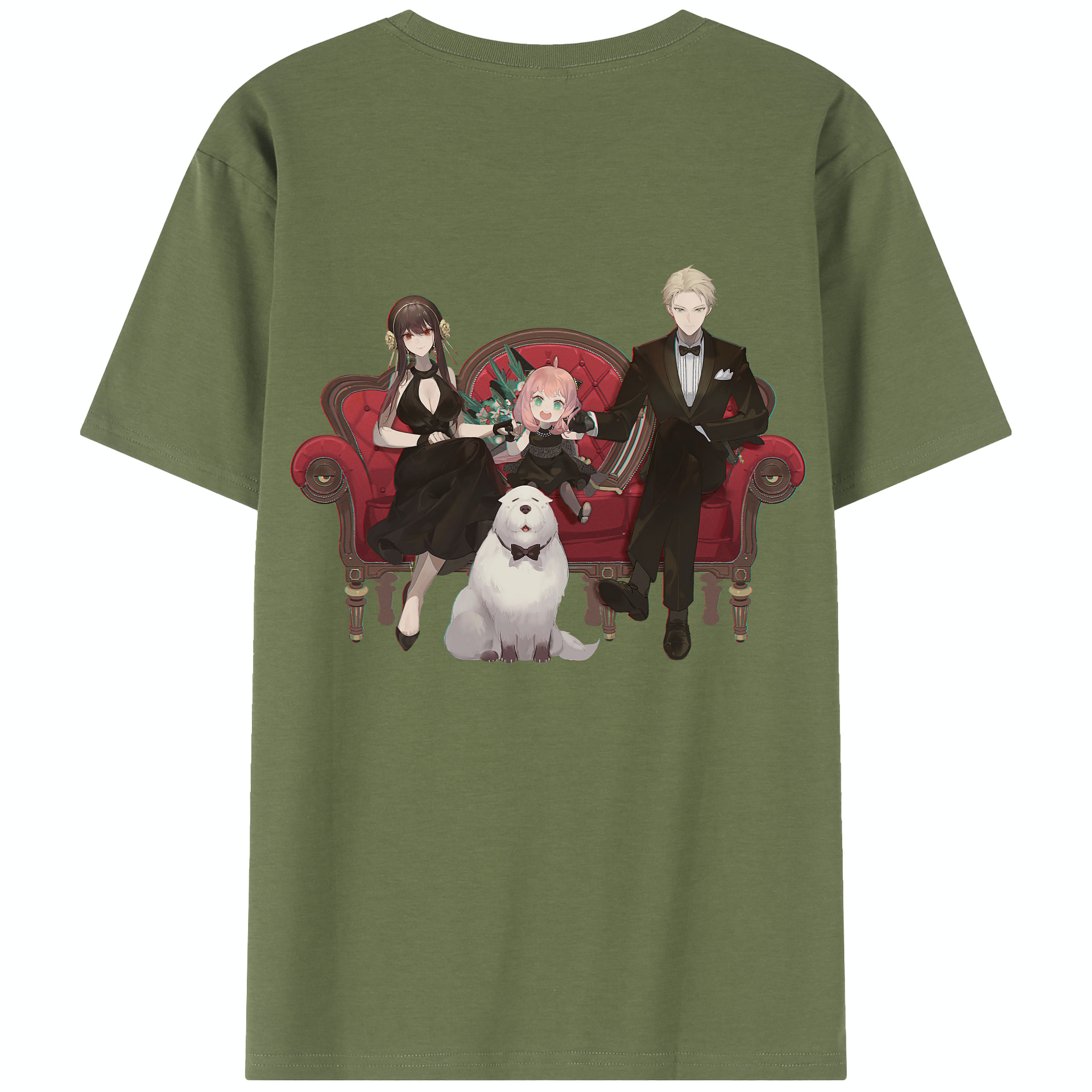 （画像用） SPY×FAMILY间谍家家酒 綿100％半袖Tシャツ（背面プリント）